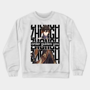 ZHONGLI order guides you Genshin Impact Crewneck Sweatshirt